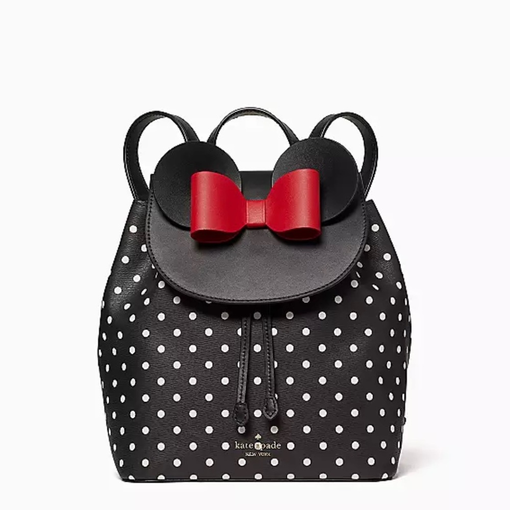 Kate Spade New York‎ Disney Minnie Mouse Backpack polka dots black